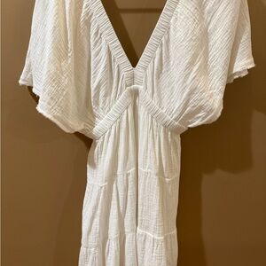 American Girl White Swim Coverup